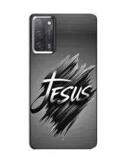 Чехол для OPPO A55 с картинкой «Надпись Jesus Graffiti»