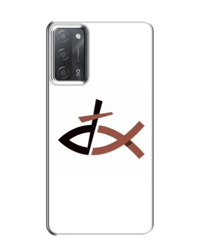 Чехол для OPPO A55 с картинкой «Рыба и крест» Чехол для OPPO A55 с картинкой «Рыба и крест»