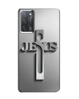 Чехол для OPPO A55 с картинкой «Металлический крест Jesus» Чехол для OPPO A55 с картинкой «Металлический крест Jesus»