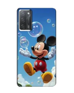 Чехол для OPPO A55 с картинкой «Mickey и мыльные пузыри»