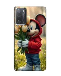 Чехол для OPPO A55 с картинкой «Микки с тюльпанами»
