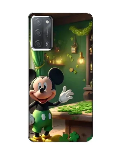 Чехол для OPPO A55 с картинкой «Микки в мастерской»
