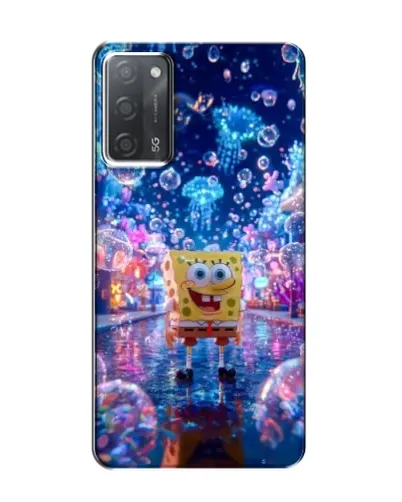 Чехол для OPPO A55 с картинкой «Неоновый океан»