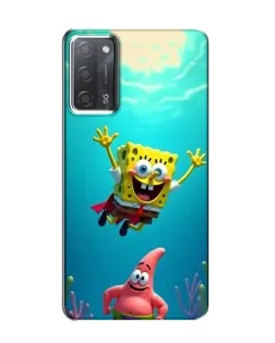 Чехол для OPPO A55 с картинкой «Спанч Боб под водой» Чехол для OPPO A55 с картинкой «Спанч Боб под водой»