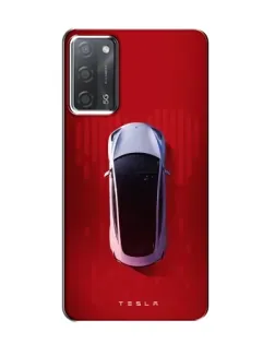 Чехол для OPPO A55 с картинкой «Tesla Top View» Чехол для OPPO A55 с картинкой «Tesla Top View»