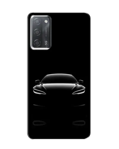 Чехол для OPPO A55 с картинкой «Силуэт Tesla Night»