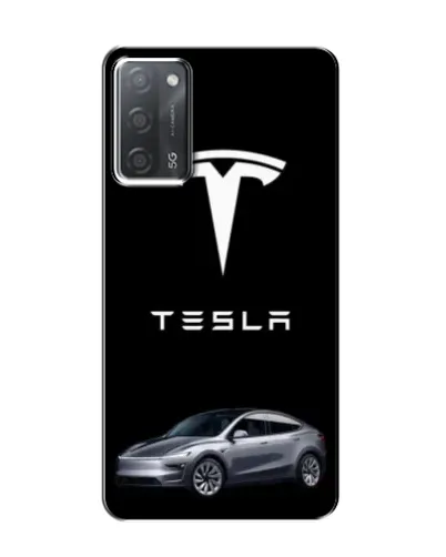 Чехол для OPPO A55 с картинкой «Tesla Model Y»