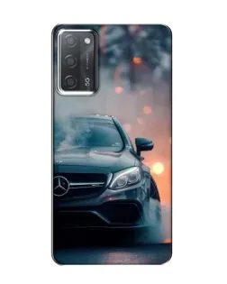 Чехол для OPPO A55 с картинкой «Mercedes — ночной город» Чехол для OPPO A55 с картинкой «Mercedes — ночной город»