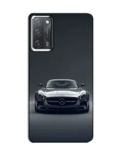 Чехол для OPPO A55 с картинкой «Mercedes на черном»