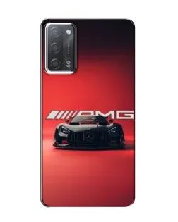 Чехол для OPPO A55 с картинкой «Mercedes AMG — красная линия»