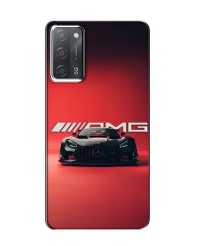 Чехол для OPPO A55 с картинкой «Mercedes AMG — красная линия»