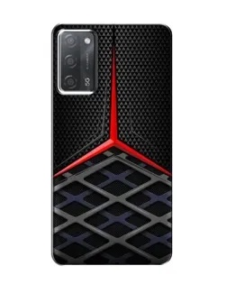 Чехол для OPPO A55 с картинкой «Mercedes Carbon Grid»