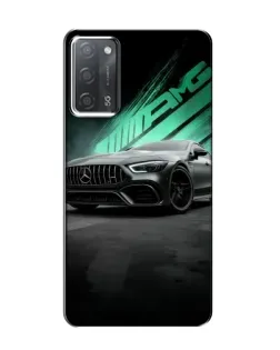 Чехол для OPPO A55 с картинкой «Темный Mercedes AMG»