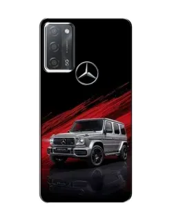 Чехол для OPPO A55 с картинкой «Mercedes G-Class красный»