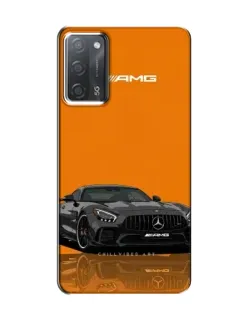 Чехол для OPPO A55 с картинкой «Оранжевый Mercedes AMG»