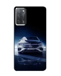 Чехол для OPPO A55 с картинкой «Ночной Mercedes EQ»