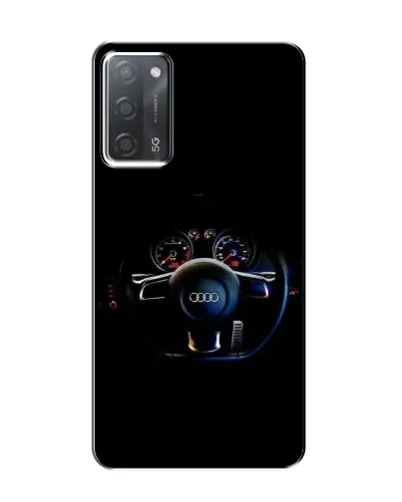 Чехол для OPPO A55 с картинкой «Салон Audi — руль»
