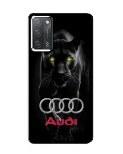 Чехол для OPPO A55 с картинкой «Пантера и Audi»