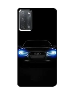 Чехол для OPPO A55 с картинкой «Audi в неоне»