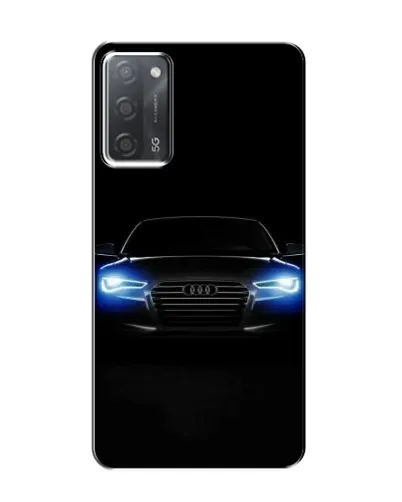 Чехол для OPPO A55 с картинкой «Audi в неоне»