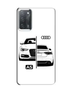 Чехол для OPPO A55 с картинкой «Audi — контрастный дизайн»