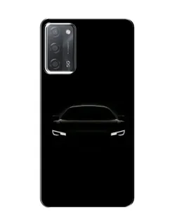 Чехол для OPPO A55 с картинкой «Взгляд Audi в темноте»
