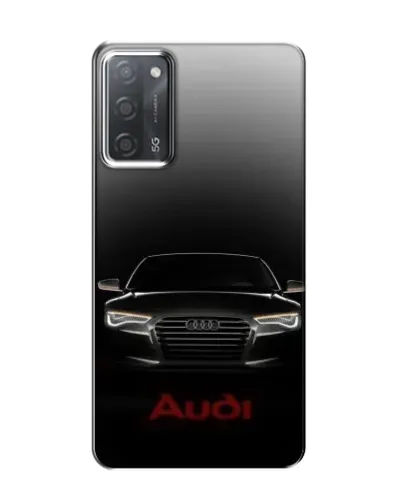 Чехол для OPPO A55 с картинкой «Audi — градиентный контур»