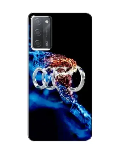 Чехол для OPPO A55 с картинкой «Энергия лого Audi»