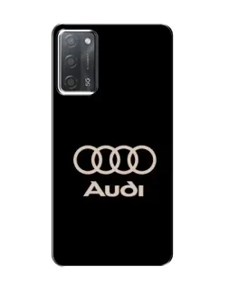 Чехол для OPPO A55 с картинкой «Audi — золотой логотип»