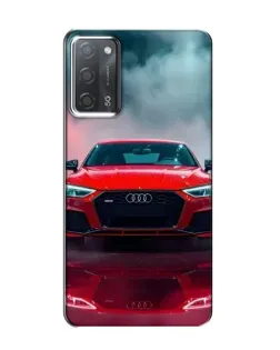 Чехол для OPPO A55 с картинкой «Audi RS — красный стиль»