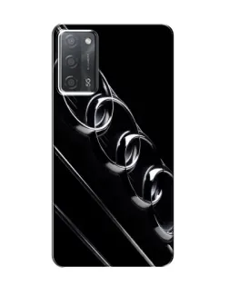 Чехол для OPPO A55 с картинкой «Audi — абстрактные кольца»