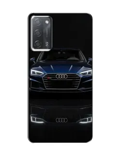 Чехол для OPPO A55 с картинкой «Audi — ночное отражение»