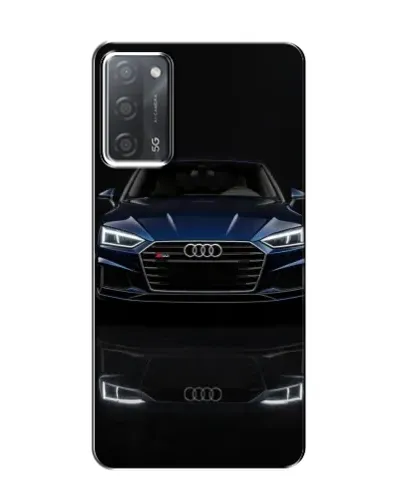 Чехол для OPPO A55 с картинкой «Audi — ночное отражение»