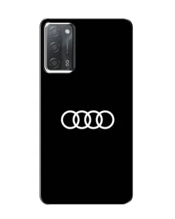 Чехол для OPPO A55 с картинкой «Audi White Logo»