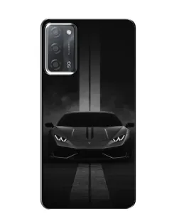 Чехол для OPPO A55 с картинкой «Lamborghini симметрия дорог»