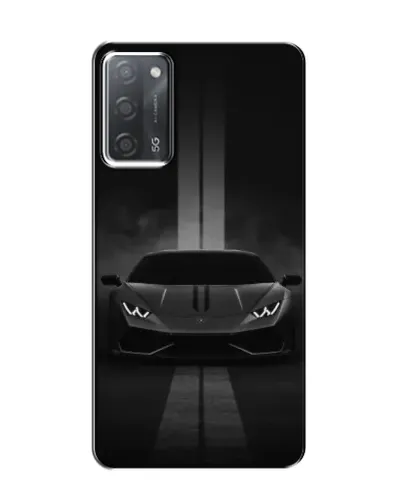 Чехол для OPPO A55 с картинкой «Lamborghini симметрия дорог»