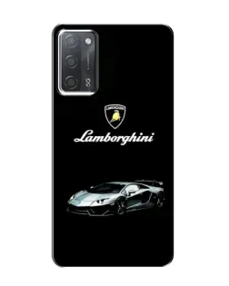 Чехол для OPPO A55 с картинкой «Логотип Lamborghini классика»