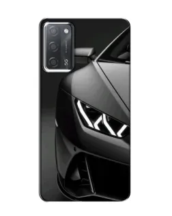 Чехол для OPPO A55 с картинкой «Lamborghini фары детализация»