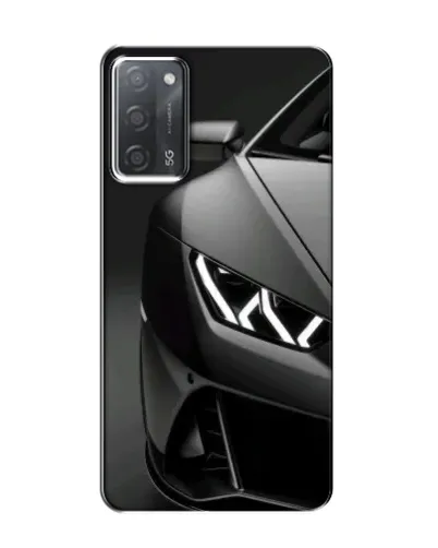 Чехол для OPPO A55 с картинкой «Lamborghini фары детализация»