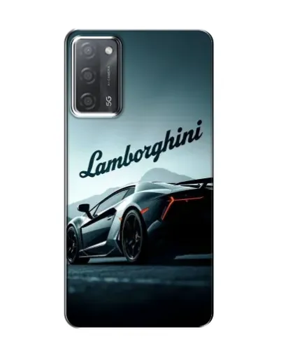 Чехол для OPPO A55 с картинкой «Классическая надпись Lamborghini»