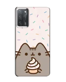 Чехол для OPPO A55 с картинкой «Пушин с кексом»