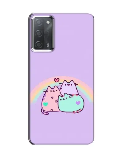 Чехол для OPPO A55 с картинкой «Радужные Пушины»