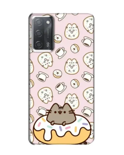Чехол для OPPO A55 с картинкой «Пушин на пончике»