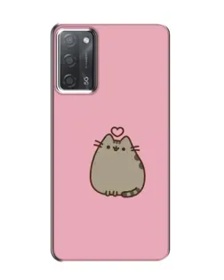 Чехол для OPPO A55 с картинкой «Pusheen сердце»