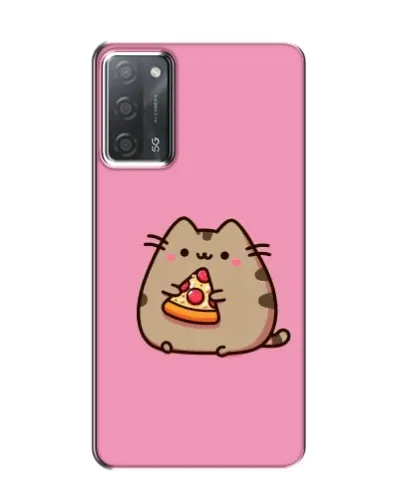 Чехол для OPPO A55 с картинкой «Пушин с пиццей»