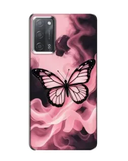 Чехол для OPPO A55 с картинкой «Бабочка в дыму»