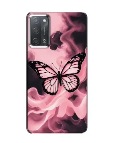 Чехол для OPPO A55 с картинкой «Бабочка в дыму» Чехол для OPPO A55 с картинкой «Бабочка в дыму»