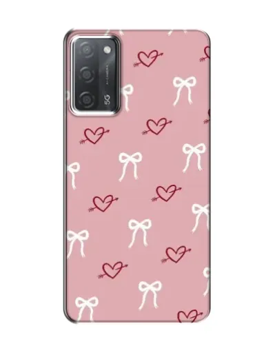 Чехол для OPPO A55 с картинкой «Сердца и банты» Чехол для OPPO A55 с картинкой «Сердца и банты»