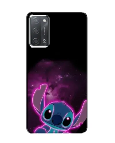 Чехол для OPPO A55 с картинкой «Неоновый Stitch»