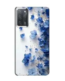 Чохол для OPPO A55 з картинкою «Блакитний квітковий каскад»